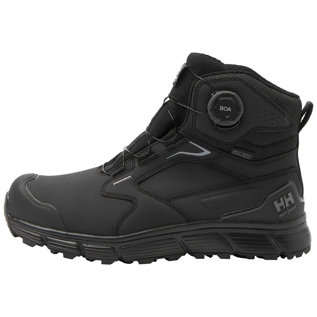 Helly Hansen Kensington MXR Waterproof Mid BOA Winter Composite Toe Lightweight Breathable Solarcore Insulated S7S FO CI HRO #colour_black