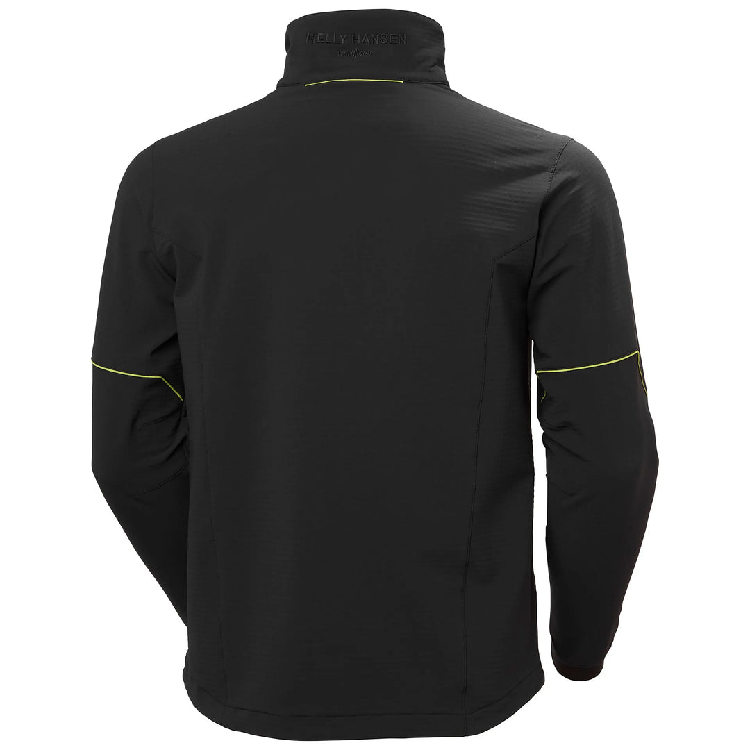 Helly Hansen Magni Evolution Midlayer Jacket 72277 Black — Back View 