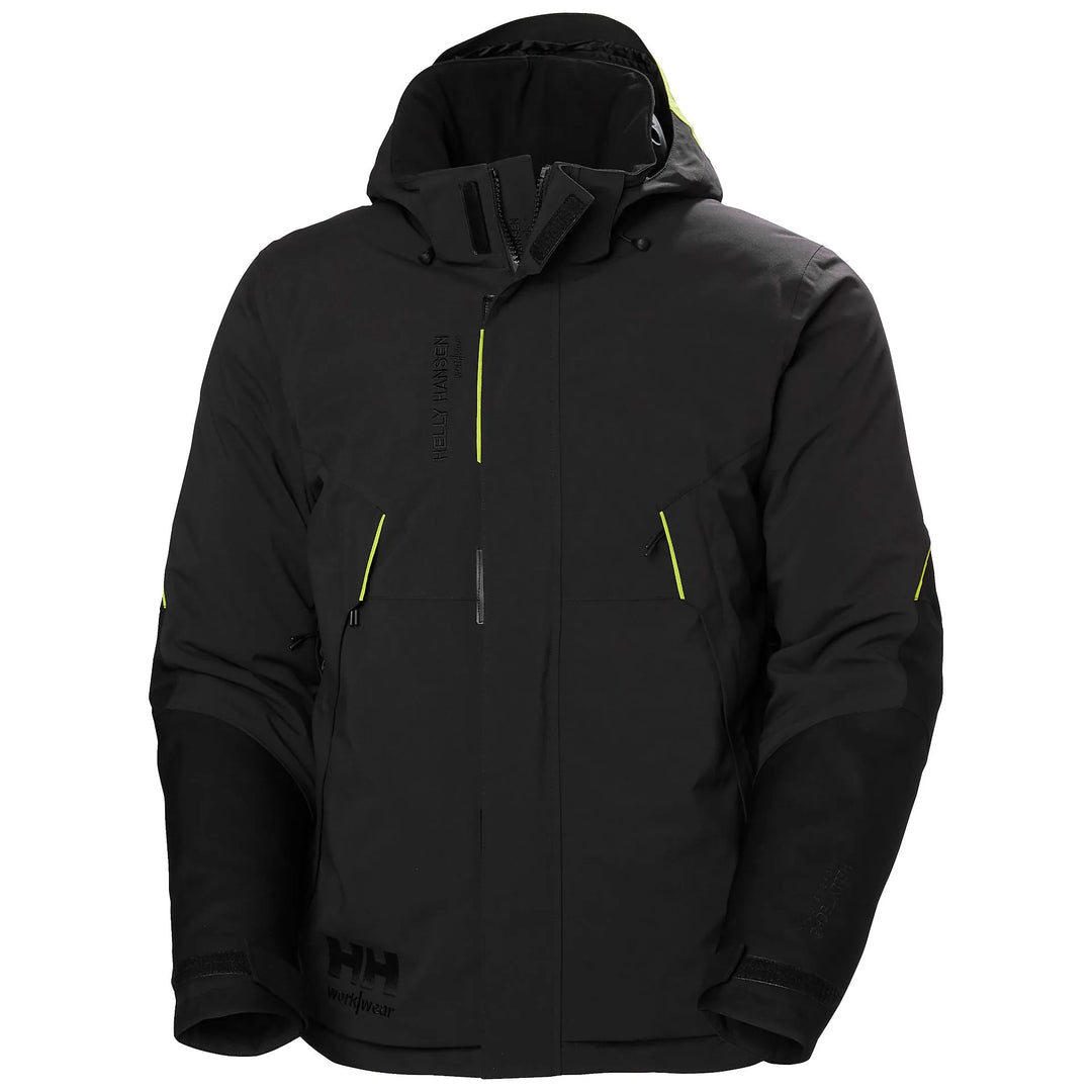 Helly Hansen Magni Evolution Waterproof PrimaLoft Insulated Cordura Reinforced 2-Way-Stretch Winter Jacket 71303 Black — Hero #colour_black