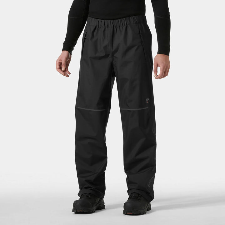 Helly Hansen Manchester 2.0 Pro Waterproof Shell Trousers 71460 Black — Worn on Site 