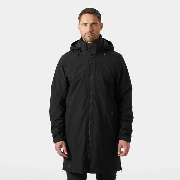 Helly Hansen Manchester 2.0 Urban Waterproof Shell Recycled Content Coat 71283 Black — Worn on Site 