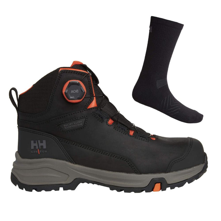 Helly Hansen Manchester 78443 Special Offer Boots Plus Helly Socks Bundle#colour_black-grey