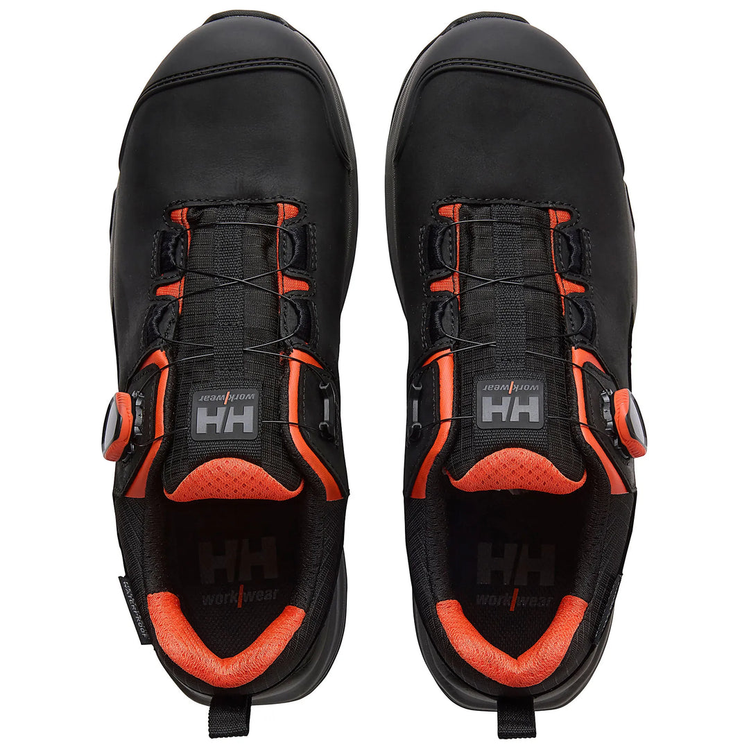 Helly Hansen Manchester LTR Low BOA Waterproof Composite Toe Lightweight Breathable S7S Safety Shoes 78425 Black/Grey — Produ 
