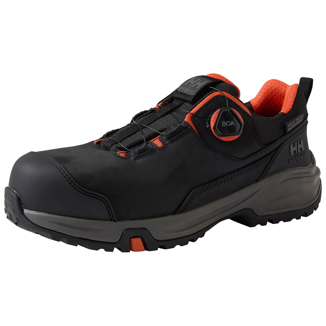 Helly Hansen Manchester LTR Low BOA Waterproof Composite Toe Lightweight Breathable S7S Safety Shoes 78425 Black/Grey — Produ 