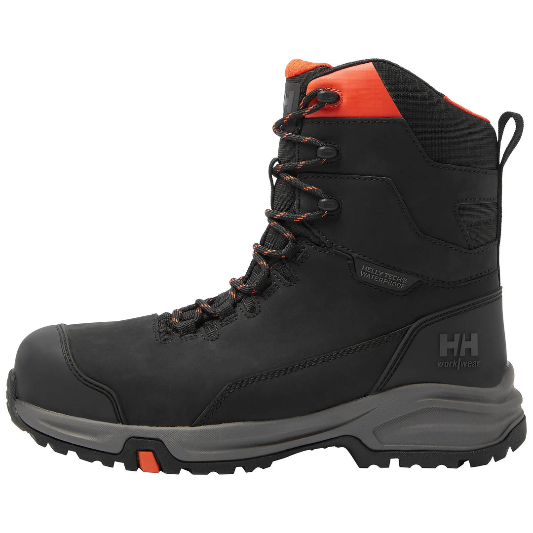 Helly Hansen Manchester LTR Tall Side Zip Waterproof Composite Toe Lightweight Breathable S7S FO SC SR Safety Boots 78434 Bla 