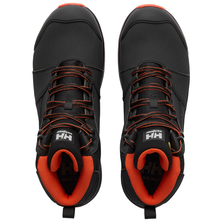 Helly Hansen Manchester MXR Mid Waterproof Composite Toe Lightweight Breathable S7S Safety Boots 78324 Black/Orange — Product 