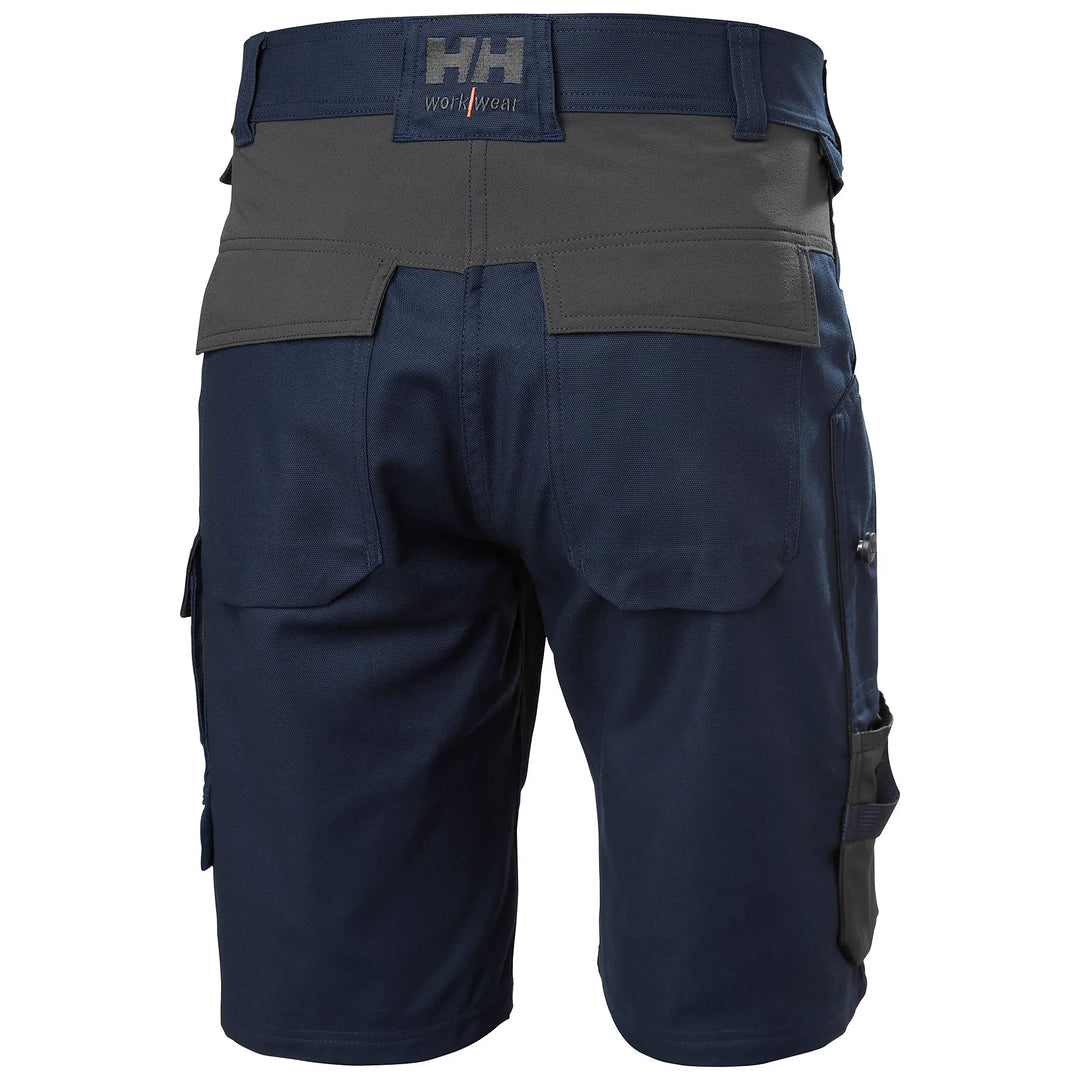 Helly Hansen Oxford 2.0 HH Connect Cordura Reinforced Shorts 77361 Navy/Ebony — Back View 