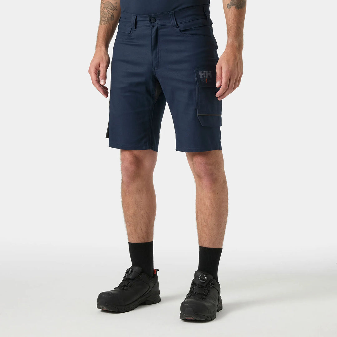 Helly Hansen Oxford 2.0 HH Connect Cordura Reinforced Shorts 77361 Navy/Ebony — Worn on Site 