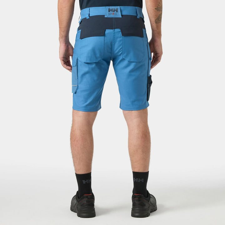 Helly Hansen Oxford 2.0 HH Connect Cordura Reinforced Shorts 77361 Navy/Stone Blue — Worn on Site 
