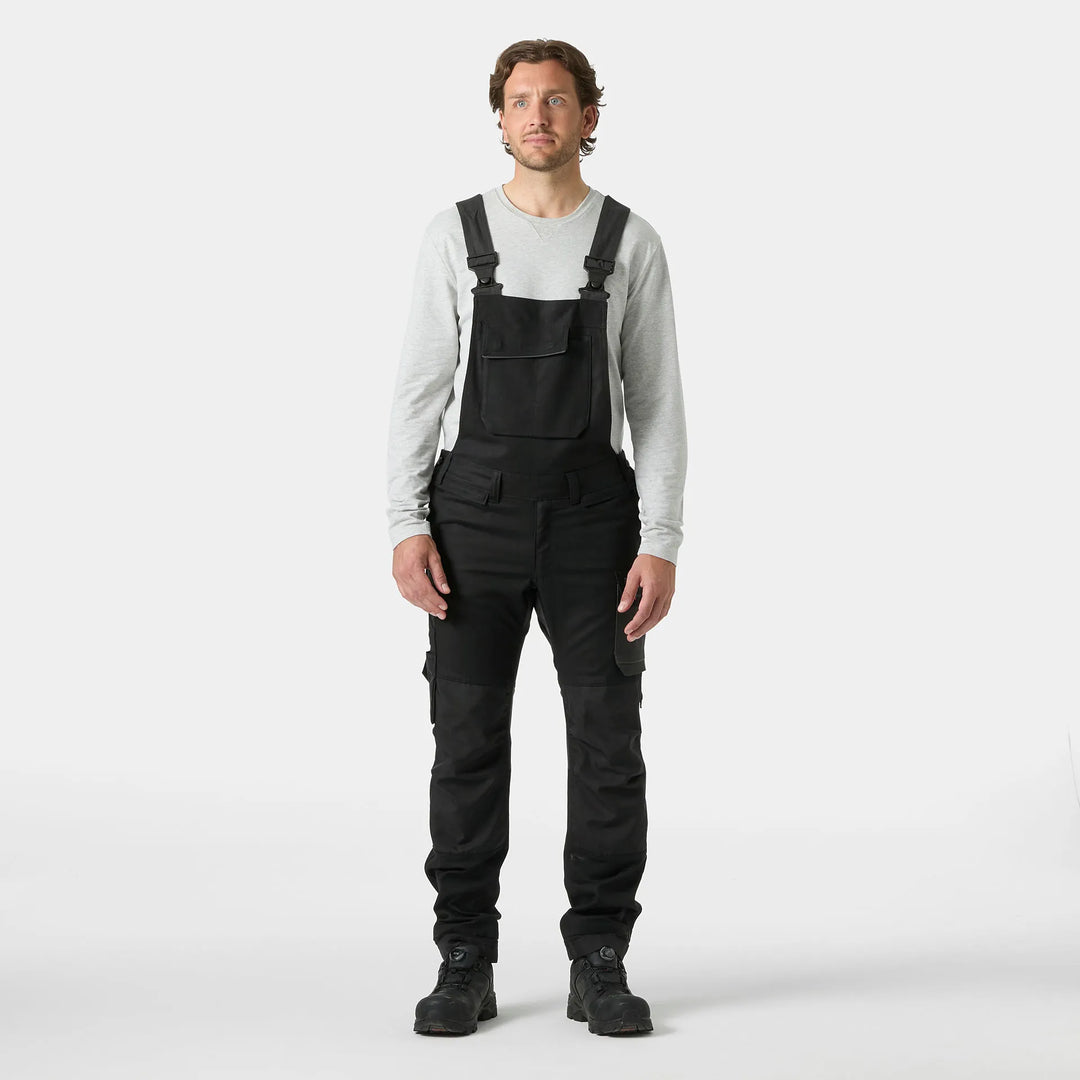 Helly Hansen Oxford 2.0 HH Connect Cordura Reinforced Bib Trousers 77615 Black/Ebony — Worn on Site 