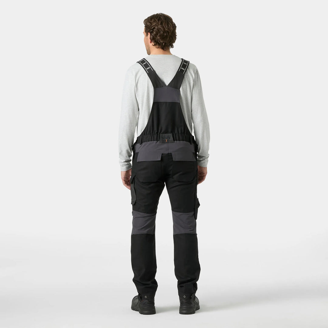 Helly Hansen Oxford 2.0 HH Connect Cordura Reinforced Bib Trousers 77615 Black/Ebony — Worn on Site 