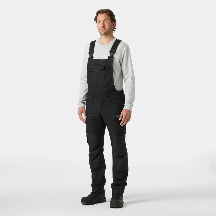 Helly Hansen Oxford 2.0 HH Connect Cordura Reinforced Bib Trousers 77615 Black — Worn on Site 