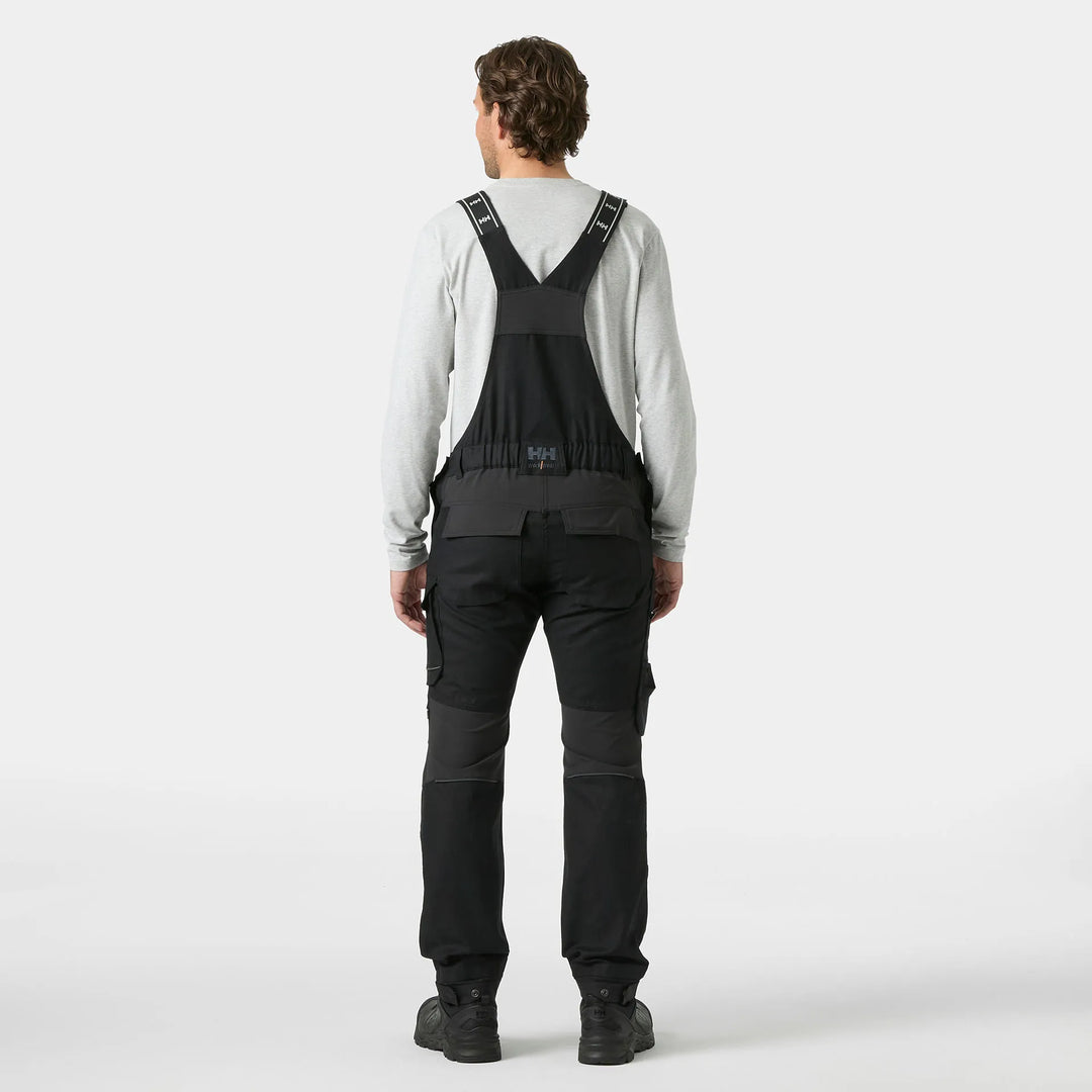 Helly Hansen Oxford 2.0 HH Connect Cordura Reinforced Bib Trousers 77615 Black — Worn on Site 