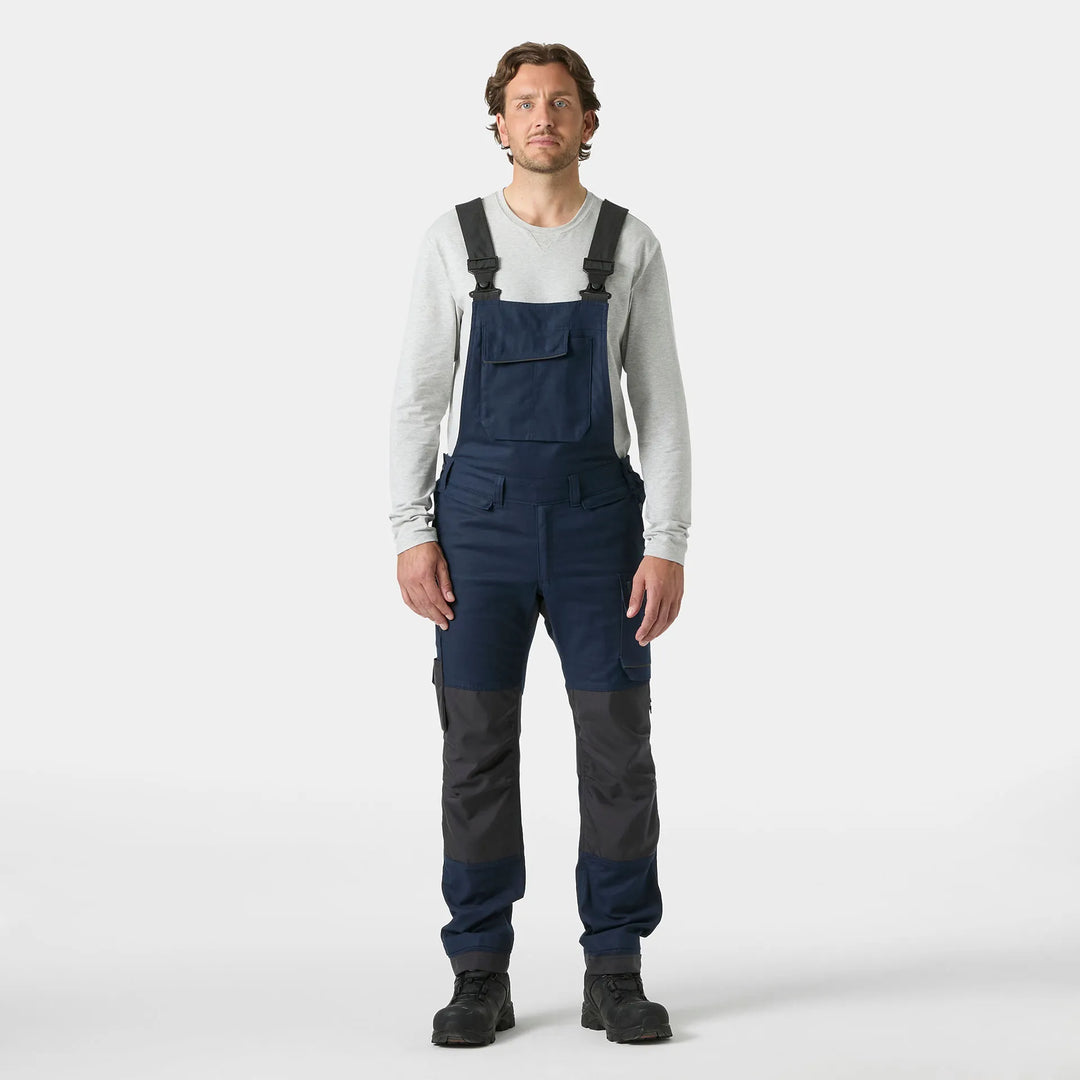 Helly Hansen Oxford 2.0 HH Connect Cordura Reinforced Bib Trousers 77615 Navy/Ebony — Worn on Site 
