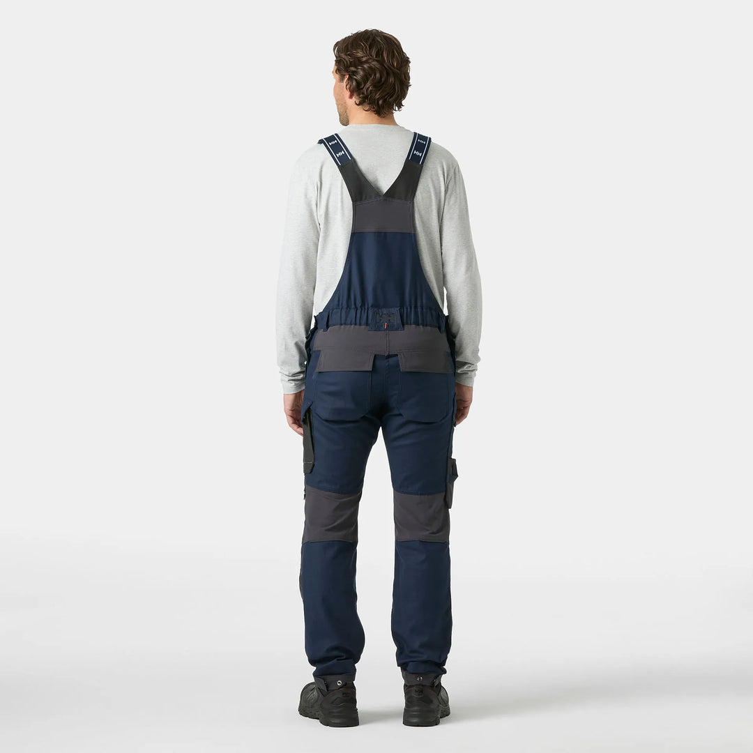 Helly Hansen Oxford 2.0 HH Connect Cordura Reinforced Bib Trousers 77615 Navy/Ebony — Worn on Site 