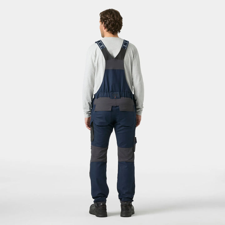 Helly Hansen Oxford 2.0 HH Connect Cordura Reinforced Bib Trousers 77615 Navy/Ebony — Worn on Site 