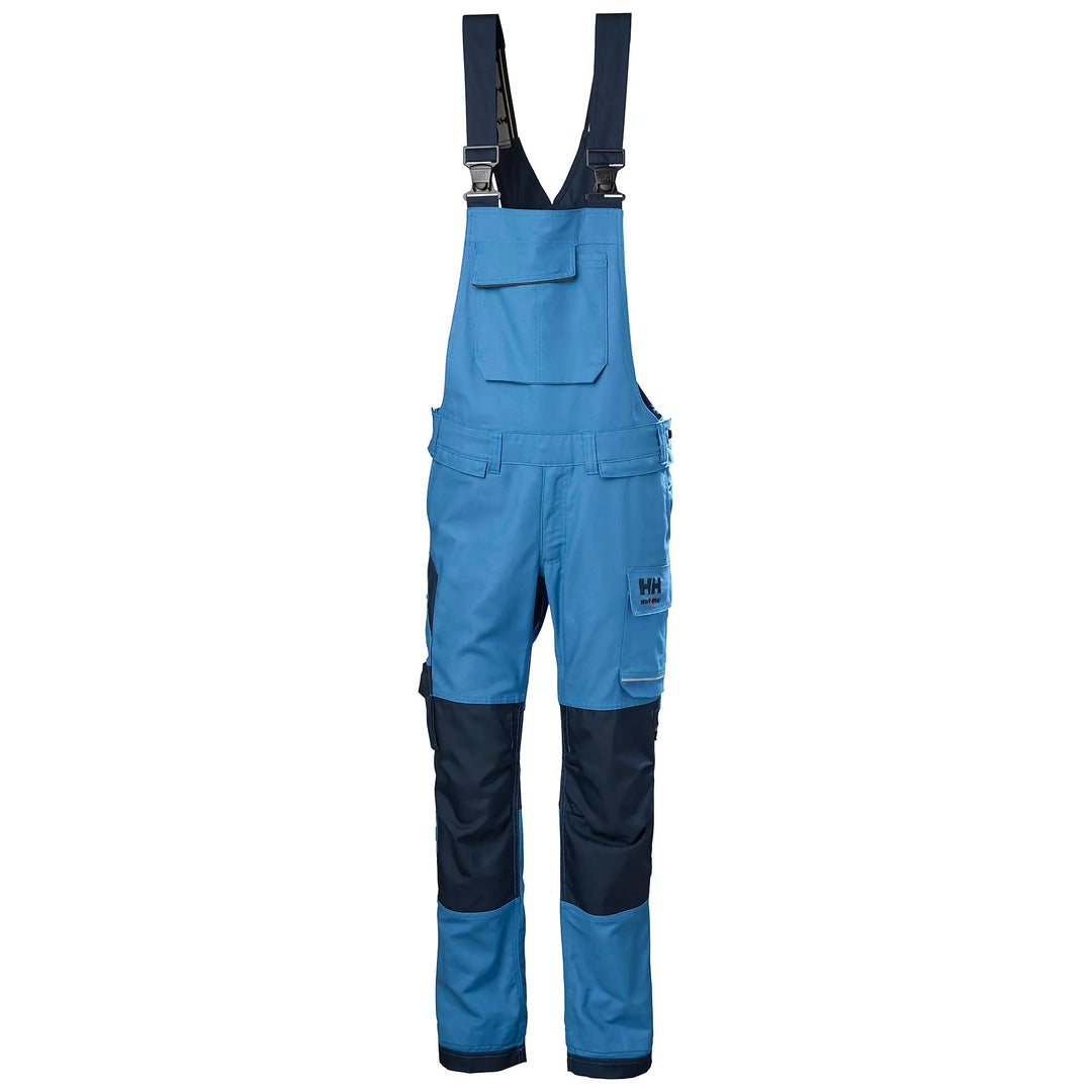 Helly Hansen Oxford 2.0 HH Connect Cordura Reinforced Bib Trousers 77615 Navy/Stone Blue — Hero 
