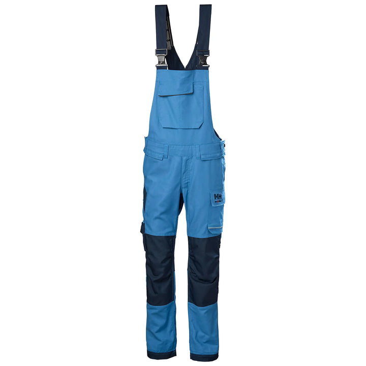 Helly Hansen Oxford 2.0 HH Connect Cordura Reinforced Bib Trousers 77615 Navy/Stone Blue — Hero 