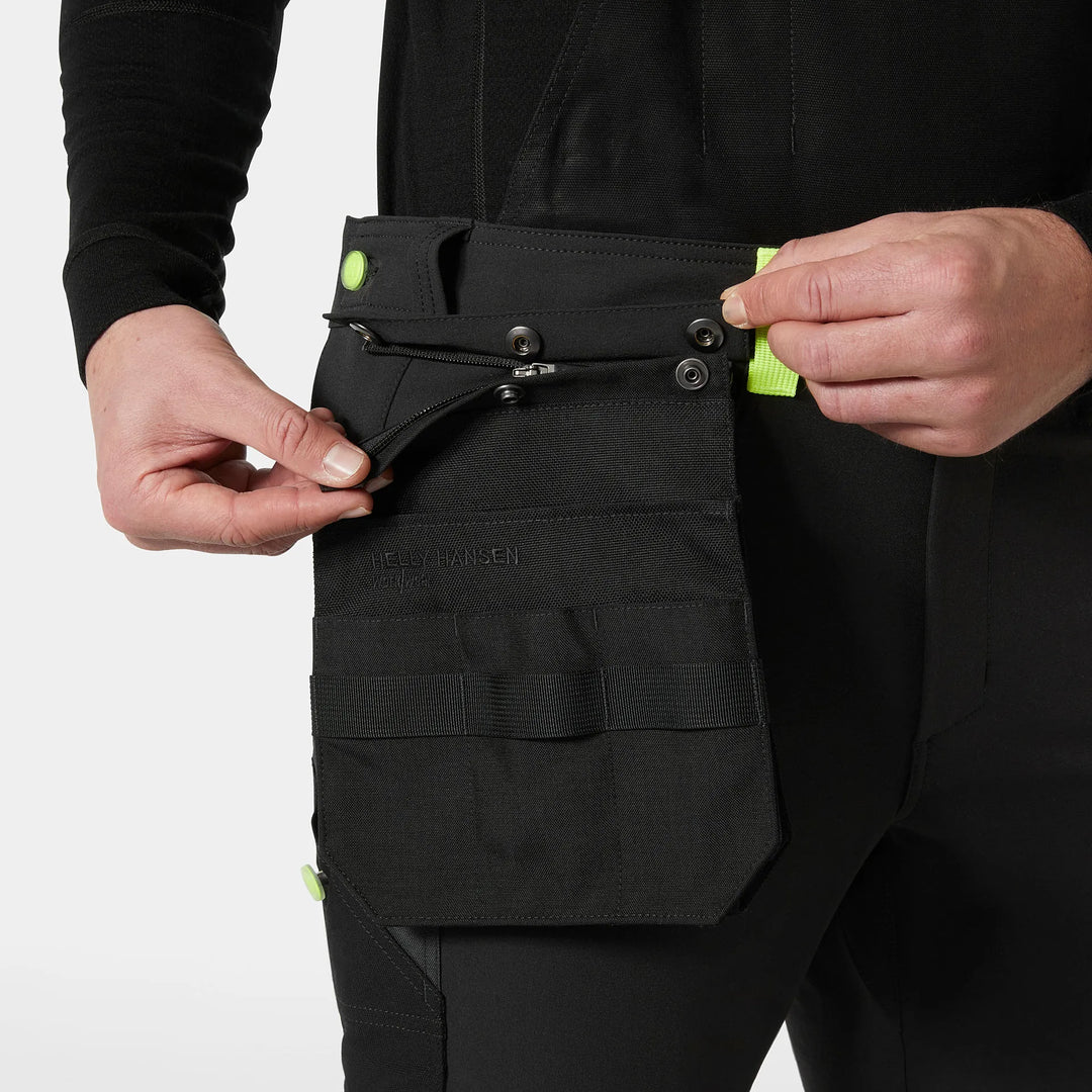 Helly Hansen Oxford 4X HH Connect Cordura Reinforced 4-Way-Stretch Bib Trousers 77504 Black/Ebony — Product Detail 302 