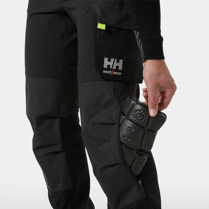 Helly Hansen Oxford 4X HH Connect Cordura Reinforced 4-Way-Stretch Bib Trousers 77504 Black/Ebony — Product Detail 303 