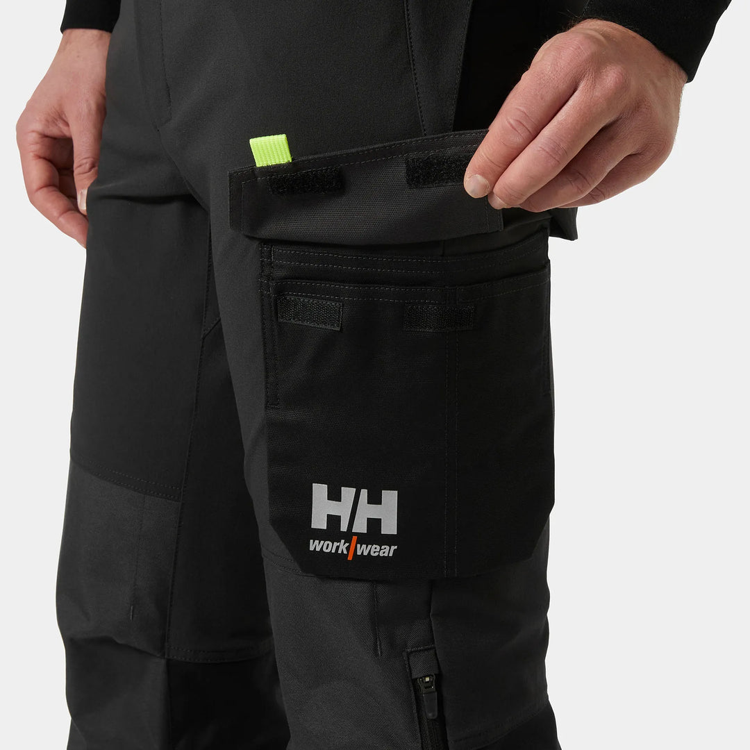 Helly Hansen Oxford 4X HH Connect Cordura Reinforced 4-Way-Stretch Bib Trousers 77504 Black/Ebony — Product Detail 305 