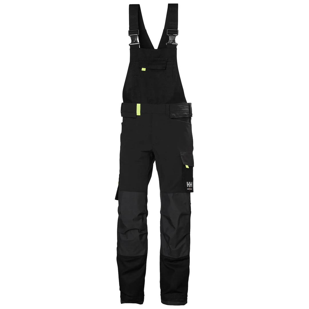 Helly Hansen Oxford 4X HH Connect Cordura Reinforced 4-Way-Stretch Bib Trousers 77504 Black/Ebony — Hero 