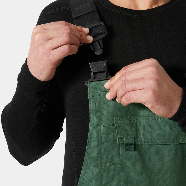 Helly Hansen Oxford 4X HH Connect Cordura Reinforced 4-Way-Stretch Bib Trousers 77504 Spruce/Darkest Spruce — Product Detail 