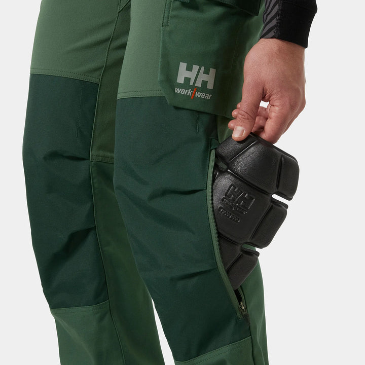 Helly Hansen Oxford 4X HH Connect Cordura Reinforced 4-Way-Stretch Bib Trousers 77504 Spruce/Darkest Spruce — Product Detail 
