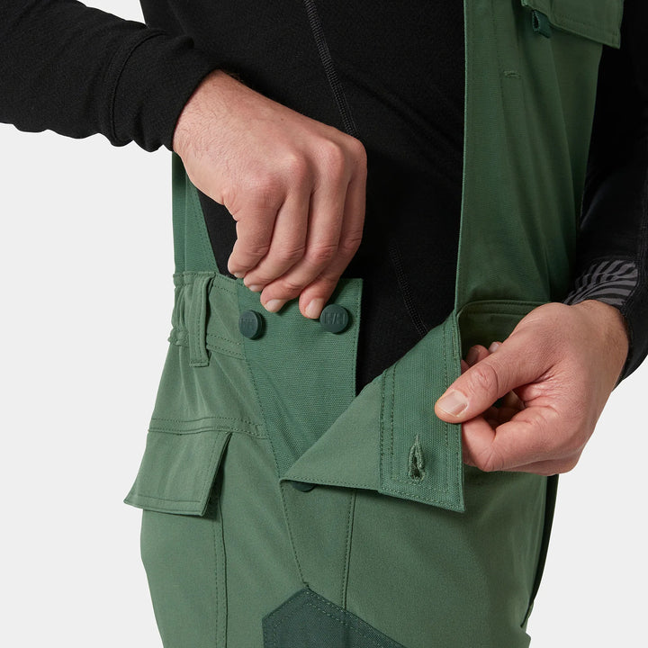 Helly Hansen Oxford 4X HH Connect Cordura Reinforced 4-Way-Stretch Bib Trousers 77504 Spruce/Darkest Spruce — Product Detail 