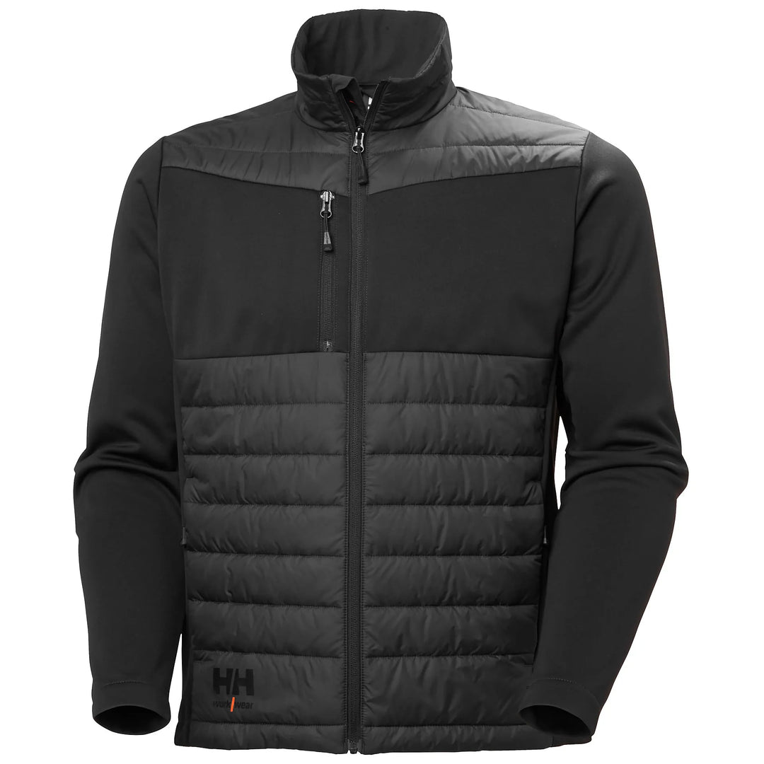 Helly Hansen Oxford Hybrid PrimaLoft Insulated Recycled Content Jacket 73370 Black — Hero 