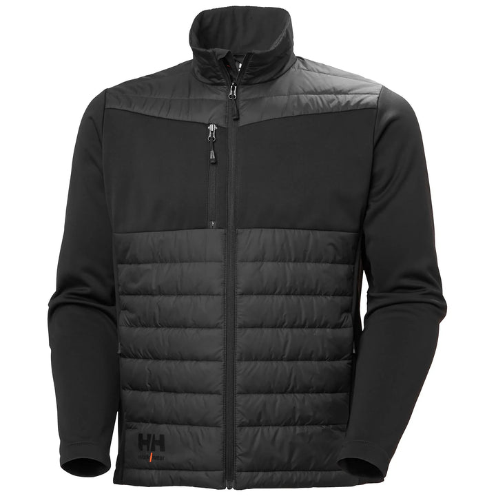 Helly Hansen Oxford Hybrid PrimaLoft Insulated Recycled Content Jacket 73370 Black — Hero 