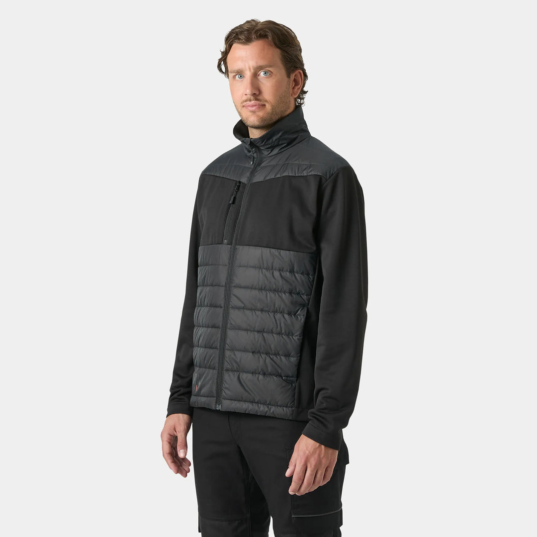 Helly Hansen Oxford Hybrid PrimaLoft Insulated Recycled Content Jacket 73370 Black — Worn on Site 