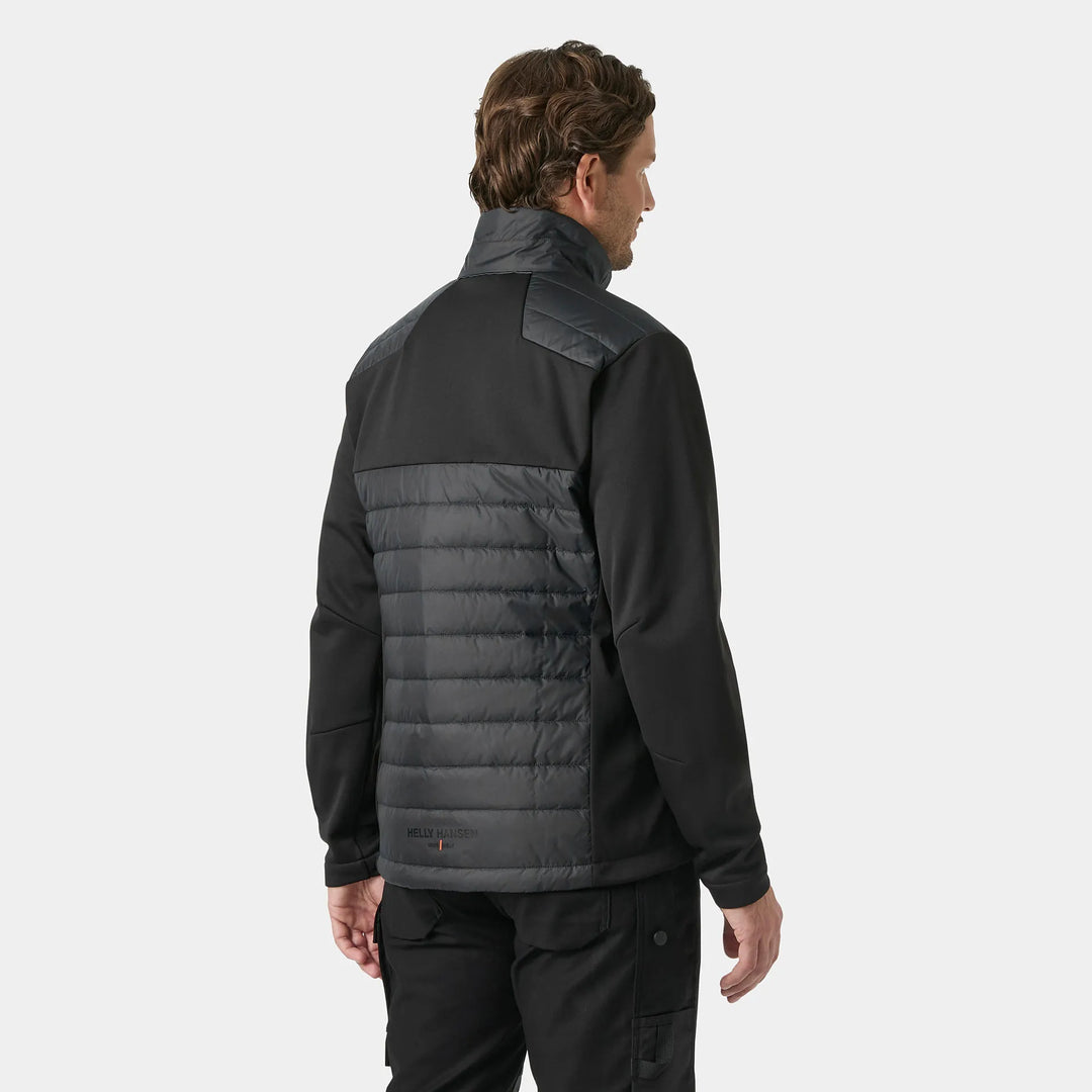 Helly Hansen Oxford Hybrid PrimaLoft Insulated Recycled Content Jacket 73370 Black — Worn on Site 