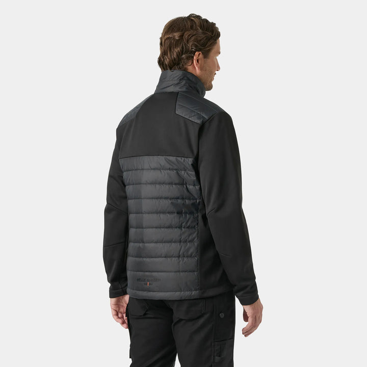 Helly Hansen Oxford Hybrid PrimaLoft Insulated Recycled Content Jacket 73370 Black — Worn on Site 