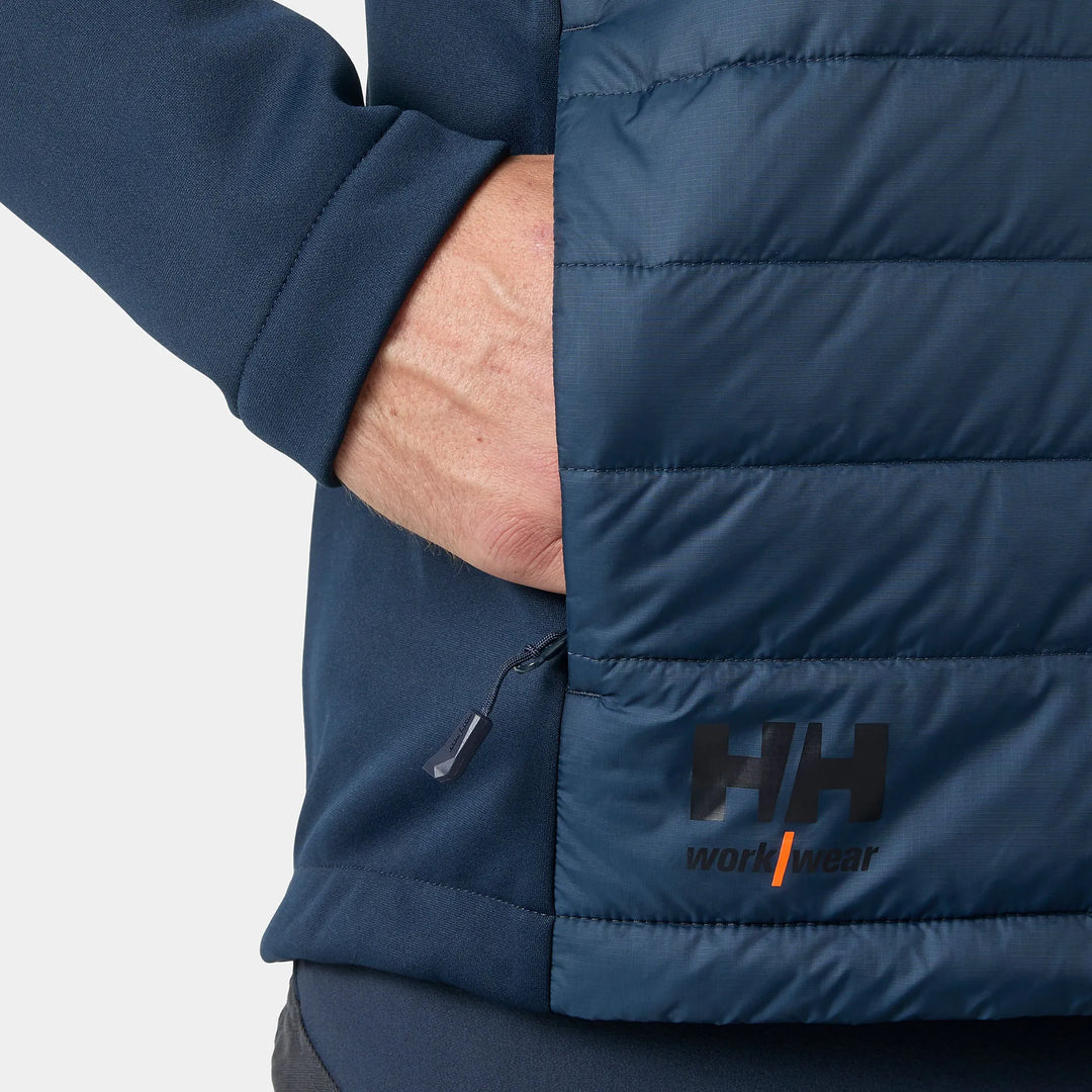 Helly Hansen Oxford Hybrid PrimaLoft Insulated Recycled Content Jacket 73370 Navy — Product Detail 301 