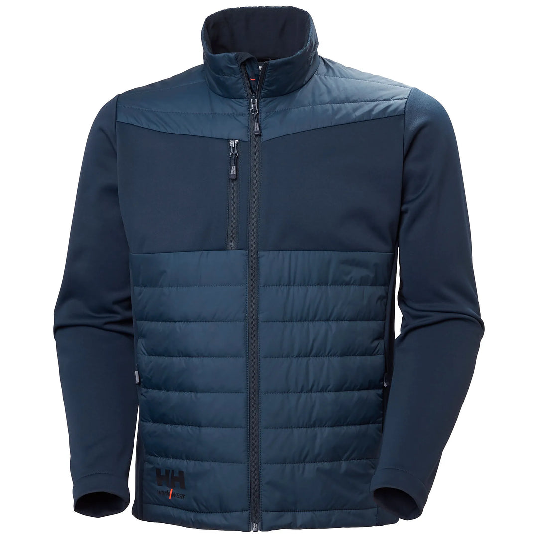 Helly Hansen Oxford Hybrid PrimaLoft Insulated Recycled Content Jacket 73370 Navy — Hero 