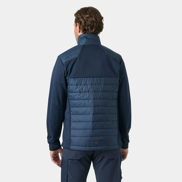 Helly Hansen Oxford Hybrid PrimaLoft Insulated Recycled Content Jacket 73370 Navy — Worn on Site 
