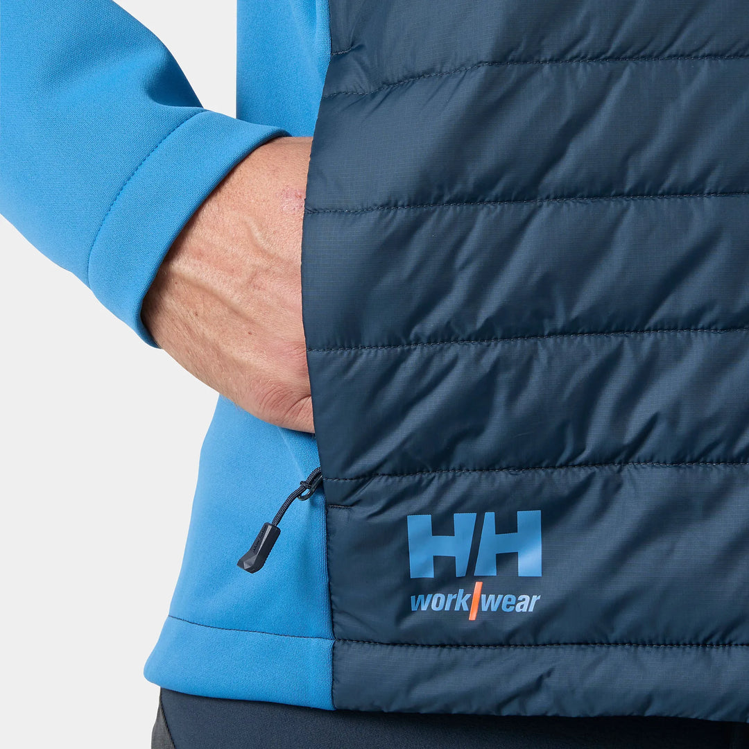 Helly Hansen Oxford Hybrid PrimaLoft Insulated Recycled Content Jacket 73370 Navy/Stone Blue — Product Detail 301 