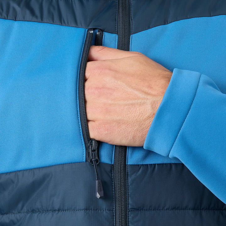 Helly Hansen Oxford Hybrid PrimaLoft Insulated Recycled Content Jacket 73370 Navy/Stone Blue — Product Detail 302 