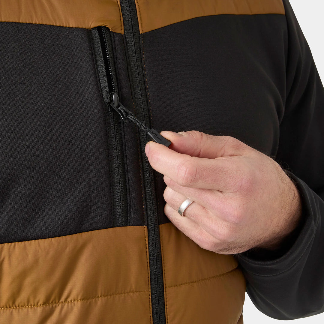 Helly Hansen Oxford Hybrid PrimaLoft Insulated Recycled Content Jacket 73370 Saddle/Black — Product Detail 301 