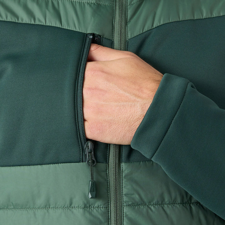 Helly Hansen Oxford Hybrid PrimaLoft Insulated Recycled Content Jacket 73370 Spruce/Darkest Spruce — Product Detail 302 