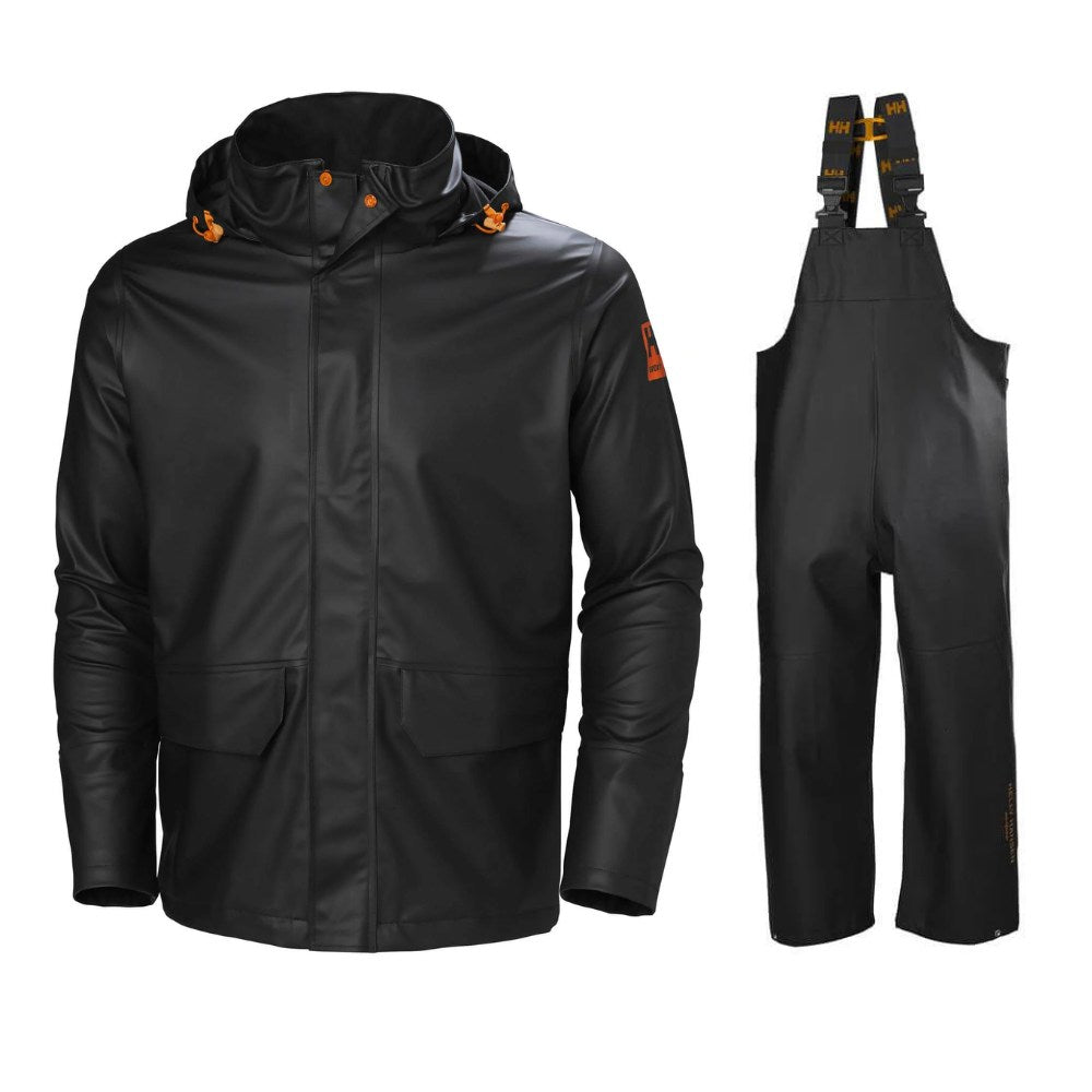 Helly Hansen Gale Waterproof Rain Jacket Black 1 Front 