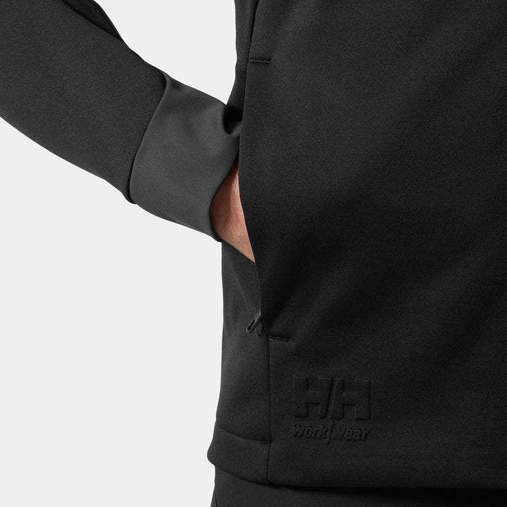 Helly Hansen Tech Hooded Recycled Content Midlayer Jacket 79232 Black — Product Detail 303 