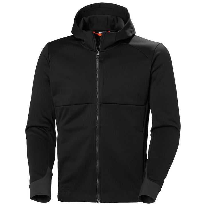 Helly Hansen Tech Hooded Recycled Content Midlayer Jacket 79232 Black — Hero 