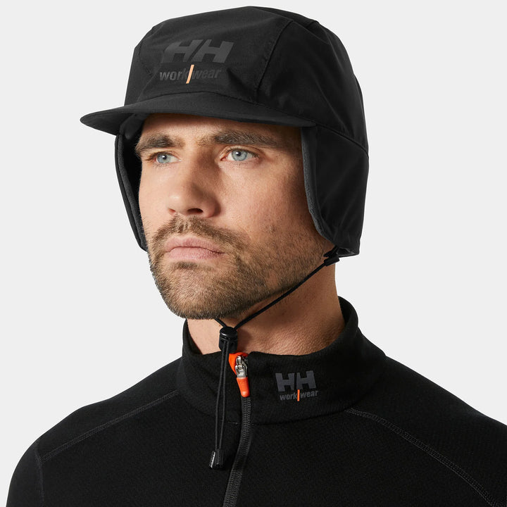 Helly Hansen Winter Tech Waterproof Cap 79760 Black — Worn on Site 
