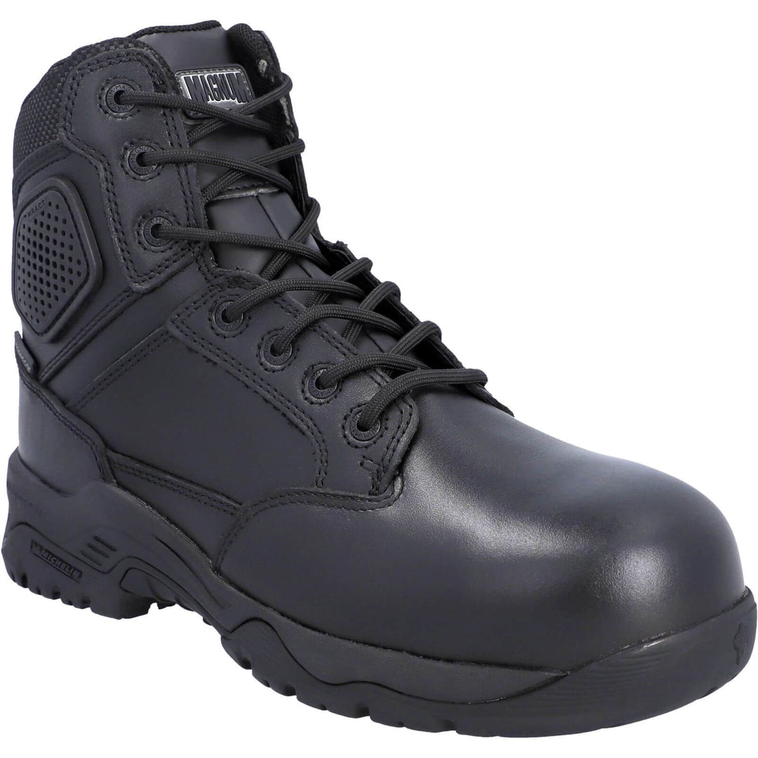 Magnum Strike Force 6.0 Side-Zip Waterproof Composite Toe Cap S3 Uniform Safety Boots Black 1#colour_black