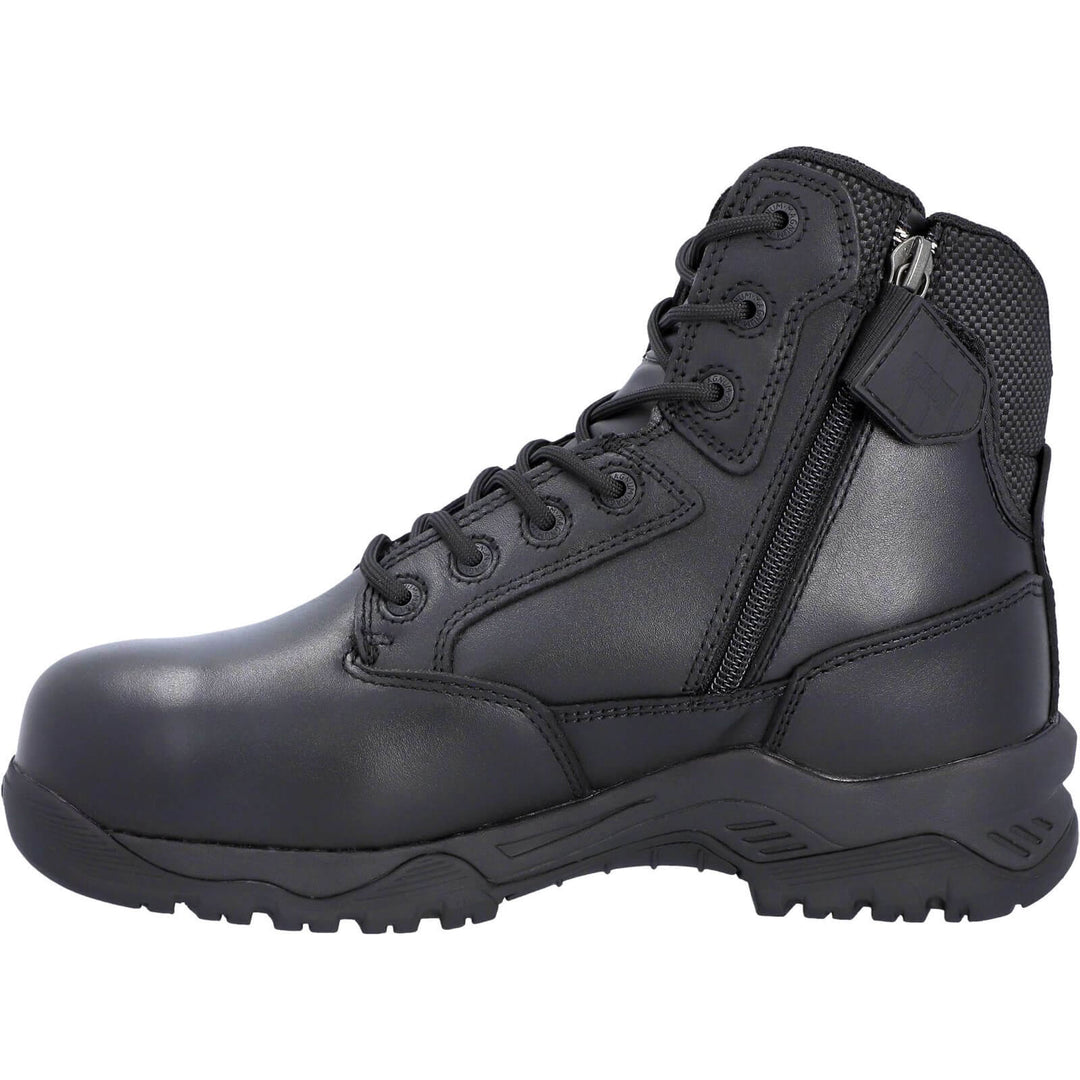 Magnum Strike Force 6.0 Side-Zip Waterproof Composite Toe Cap S3 Uniform Safety Boots Black 4#colour_black
