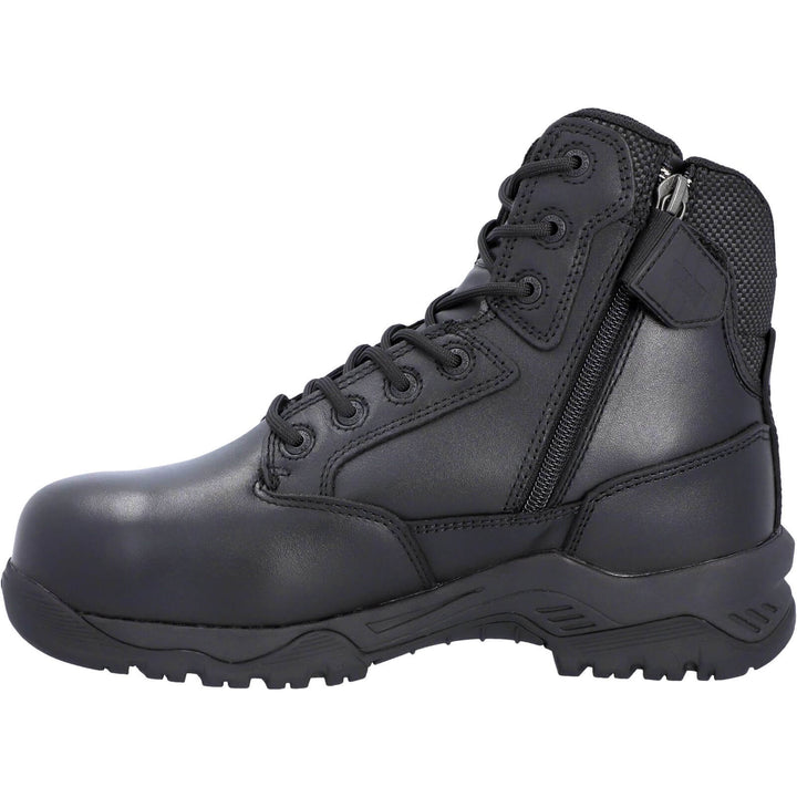 Magnum Strike Force 6.0 Side-Zip Waterproof Composite Toe Cap S3 Uniform Safety Boots Black 4#colour_black