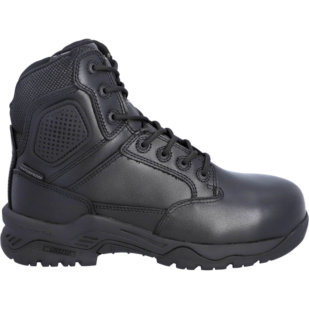 Magnum Strike Force 6.0 Side-Zip Waterproof Composite Toe Cap S3 Uniform Safety Boots Black 5#colour_black