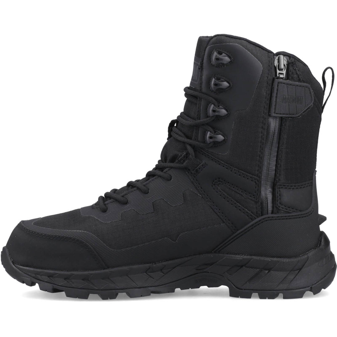 Magnum Ultima Pro 8.0 Waterproof Side-Zip Lightweight Uniform Boots Black 4#colour_black